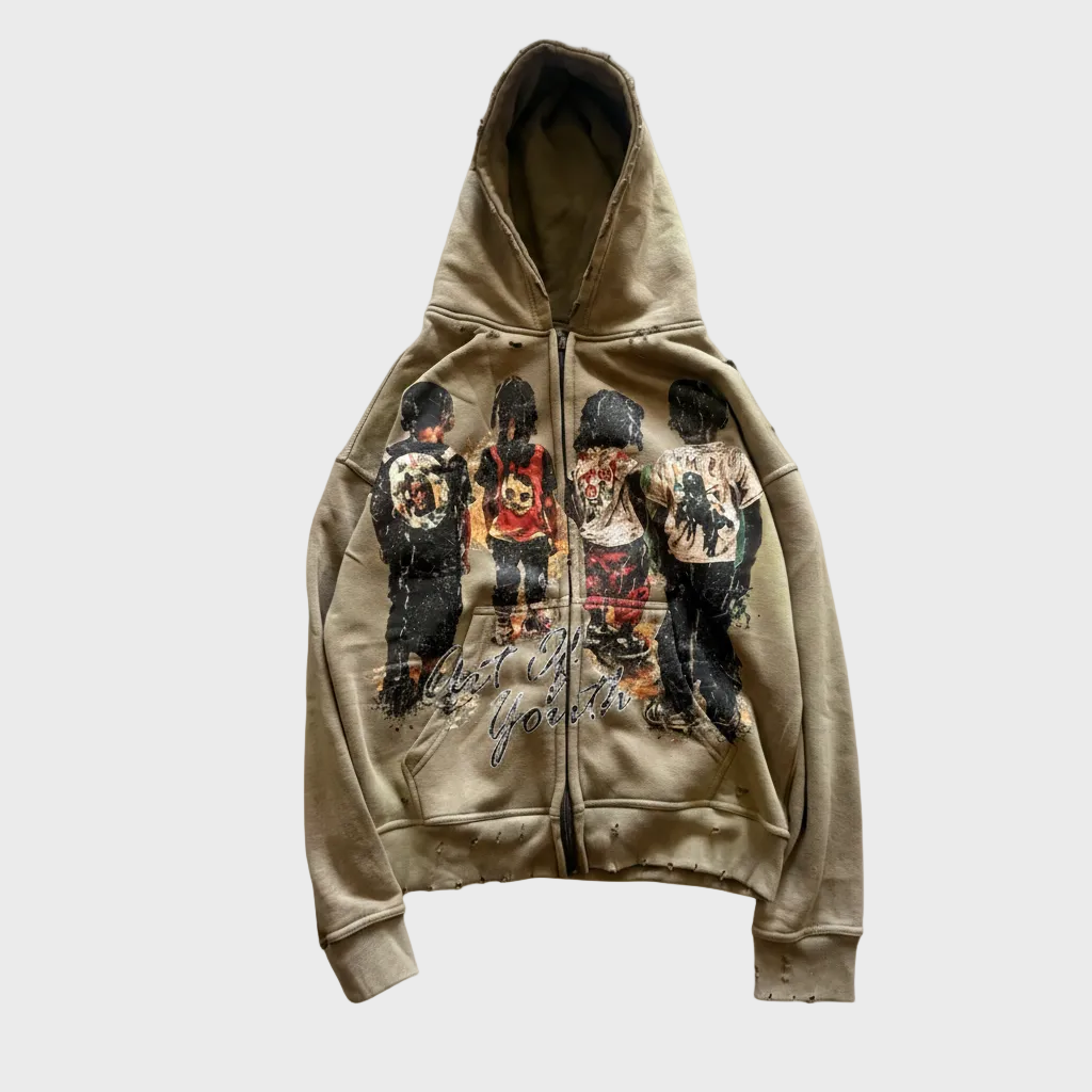 “Art of Youth” Zip-Up